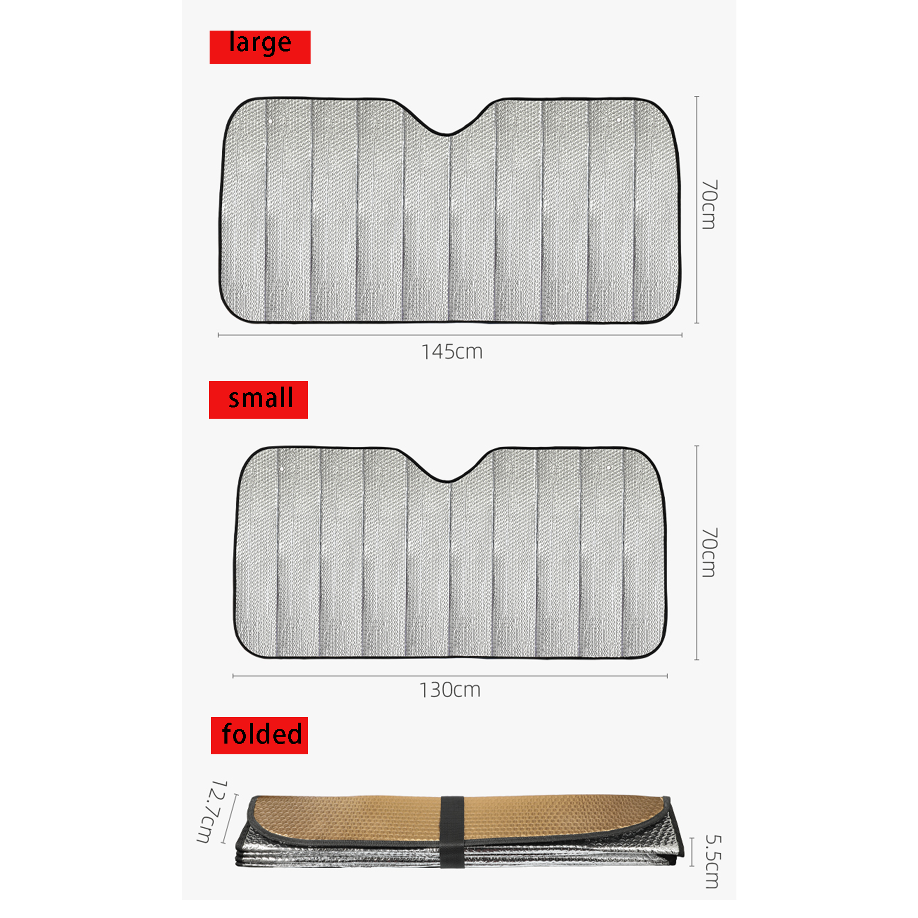 Windshield Sun Shade Foldable 2