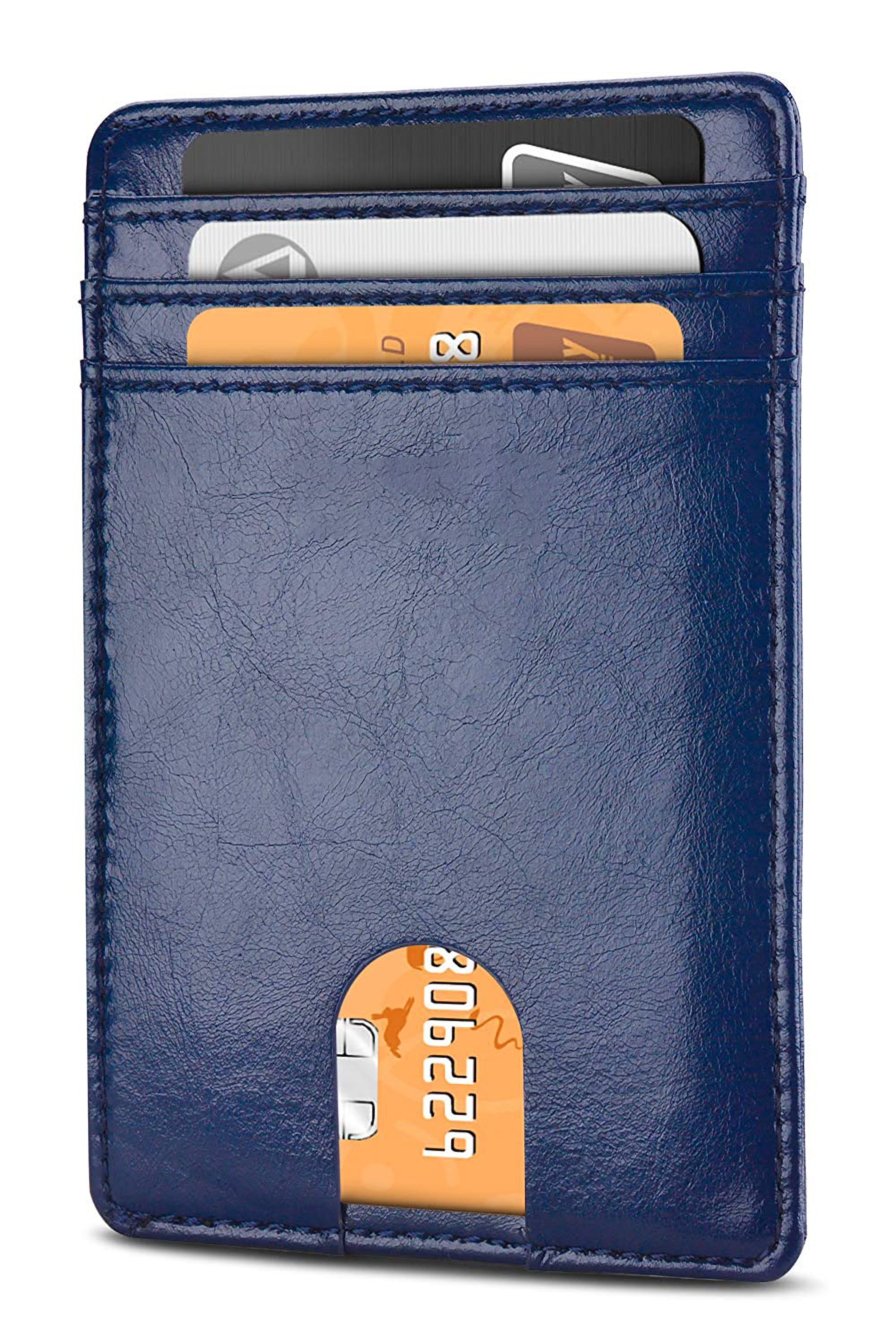 Compact PU Leather RFID Blocking Wallet and Credit Card 2