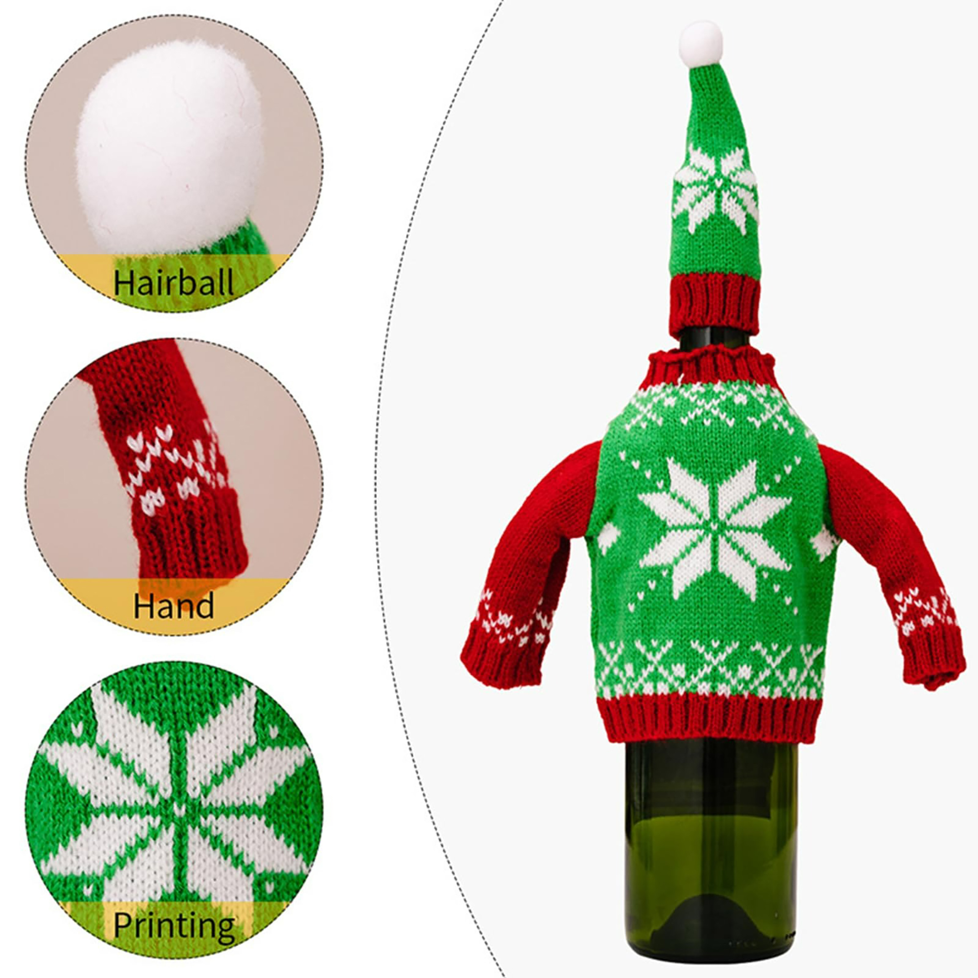 Christmas Wine Bottle Hat Cover 6