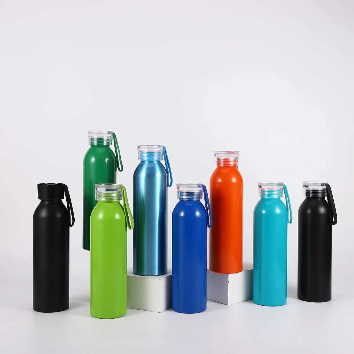 20oz. Wide Mouth Sport Water Bottle W/ Handle And Lid 7