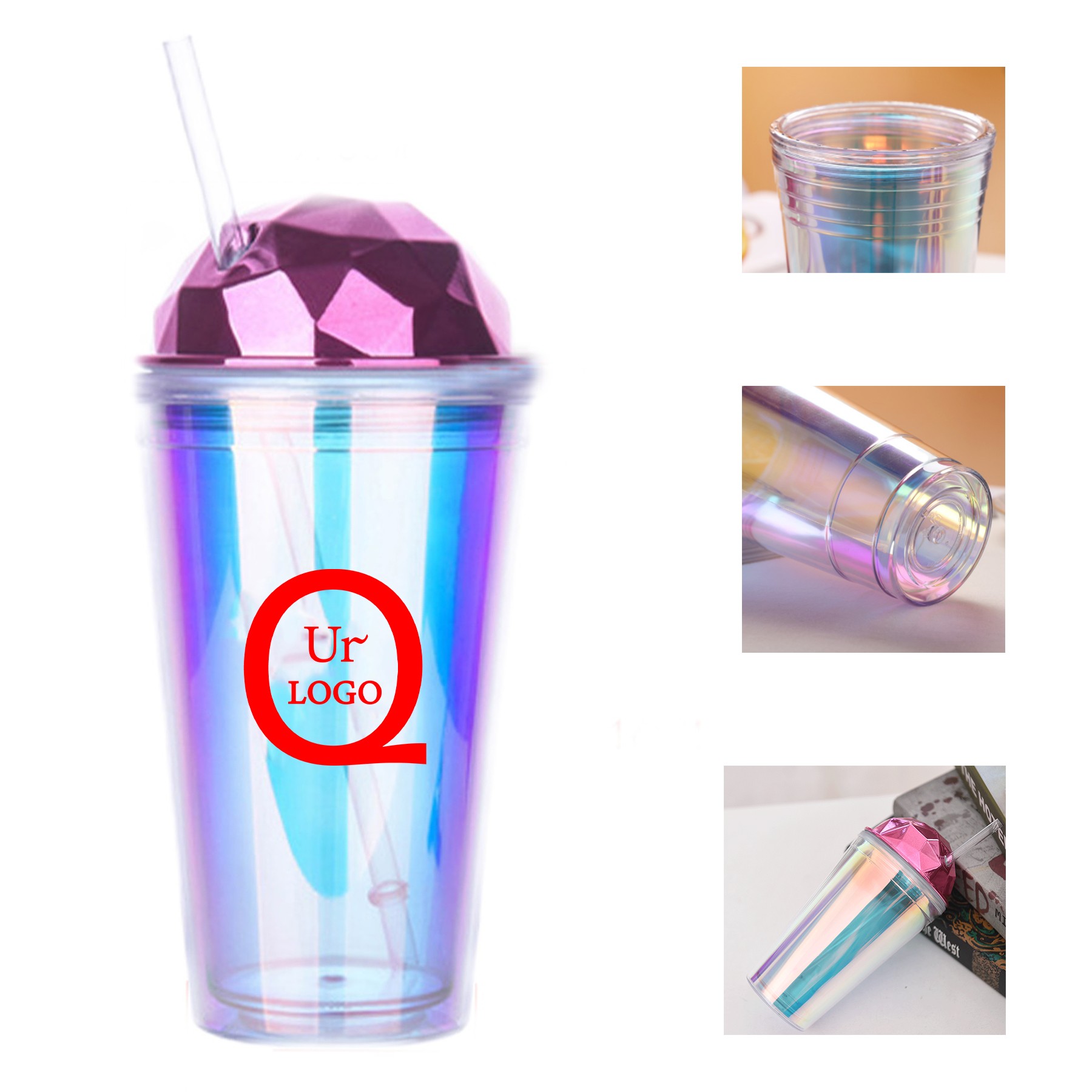 Plastic Straw Cup