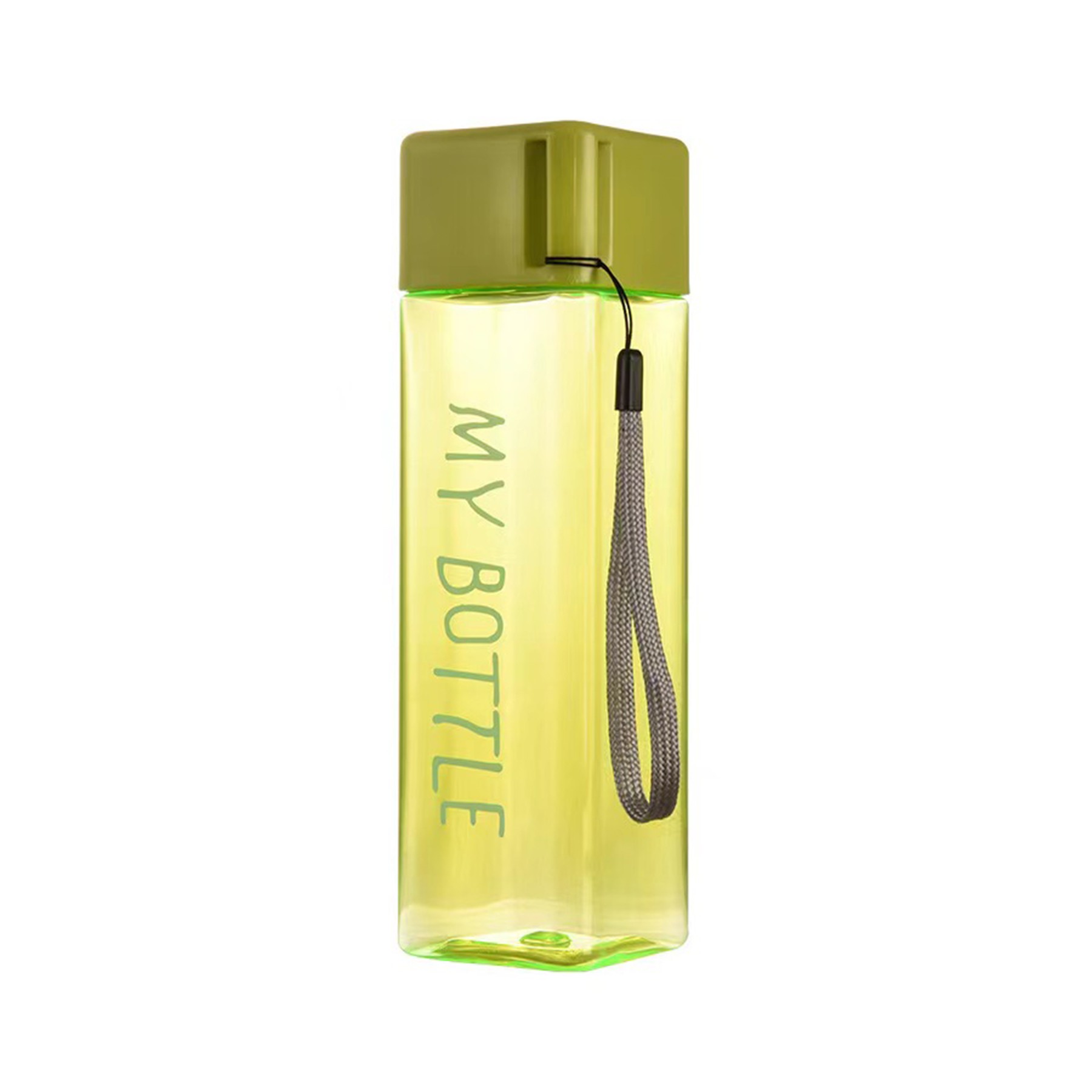 Square Plastic Clear Bottle 6
