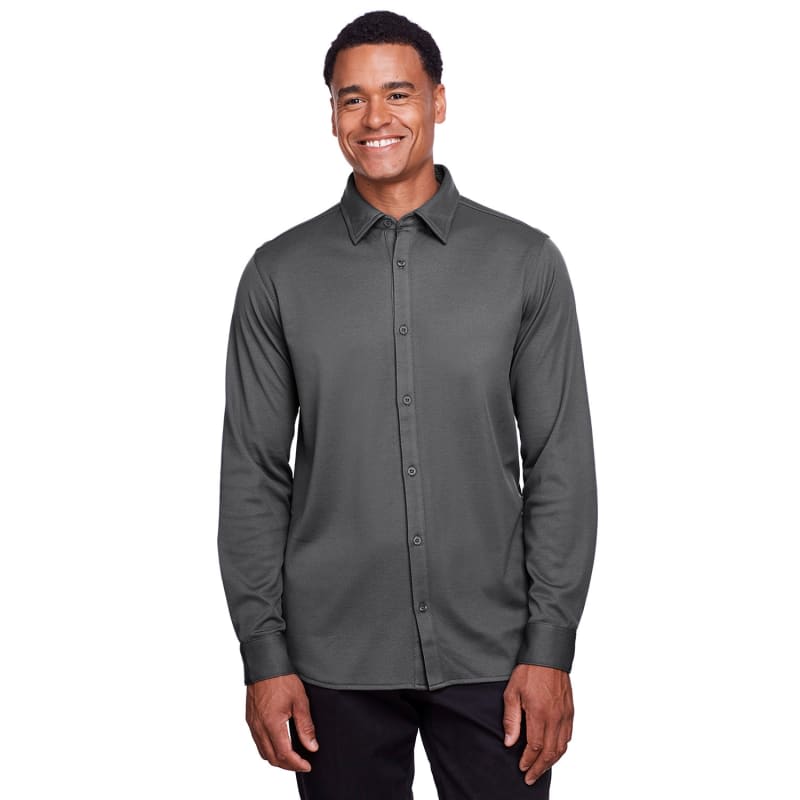 Devon & Jones Men's CrownLux Performance™ Plaited Button-Down Shirt 7
