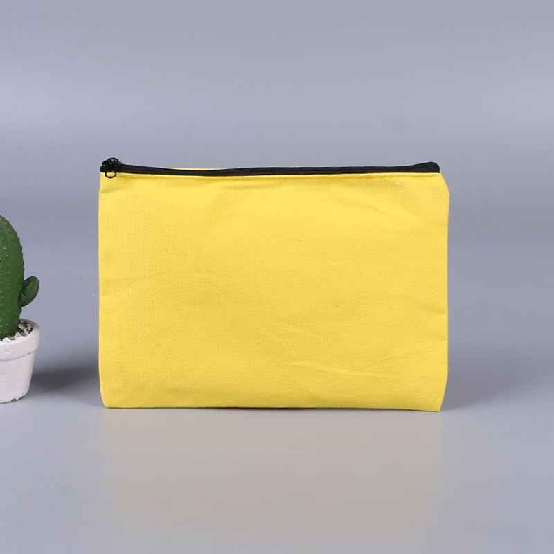 Canvas Pouch with Black Zipper-Assorted Colors, custom tote bag with logo imprint 6