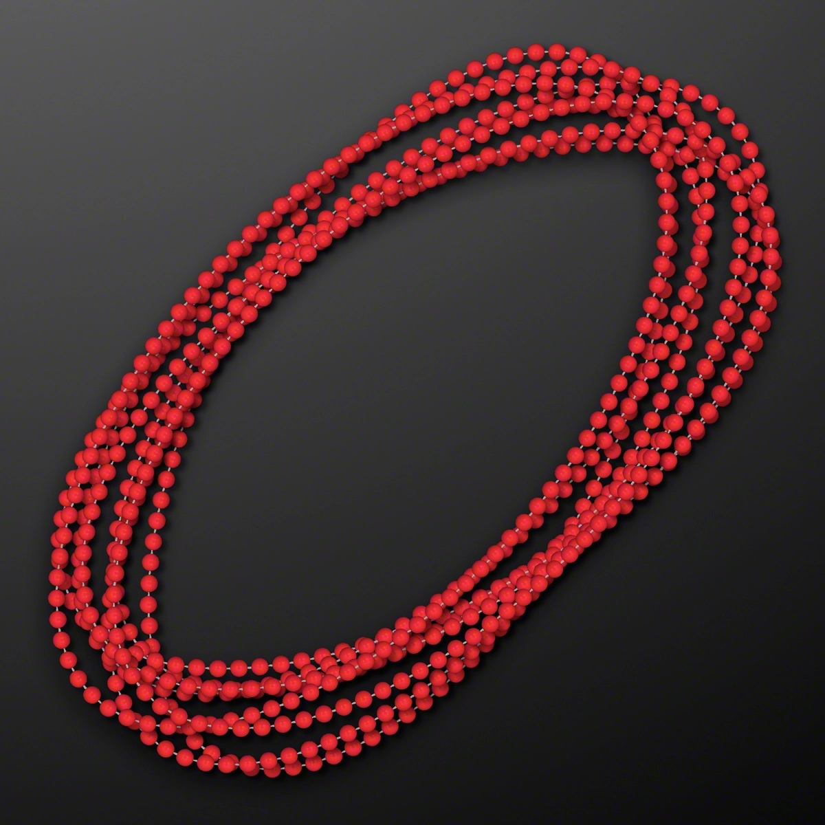 7MM 33" Round Beaded Necklaces 46