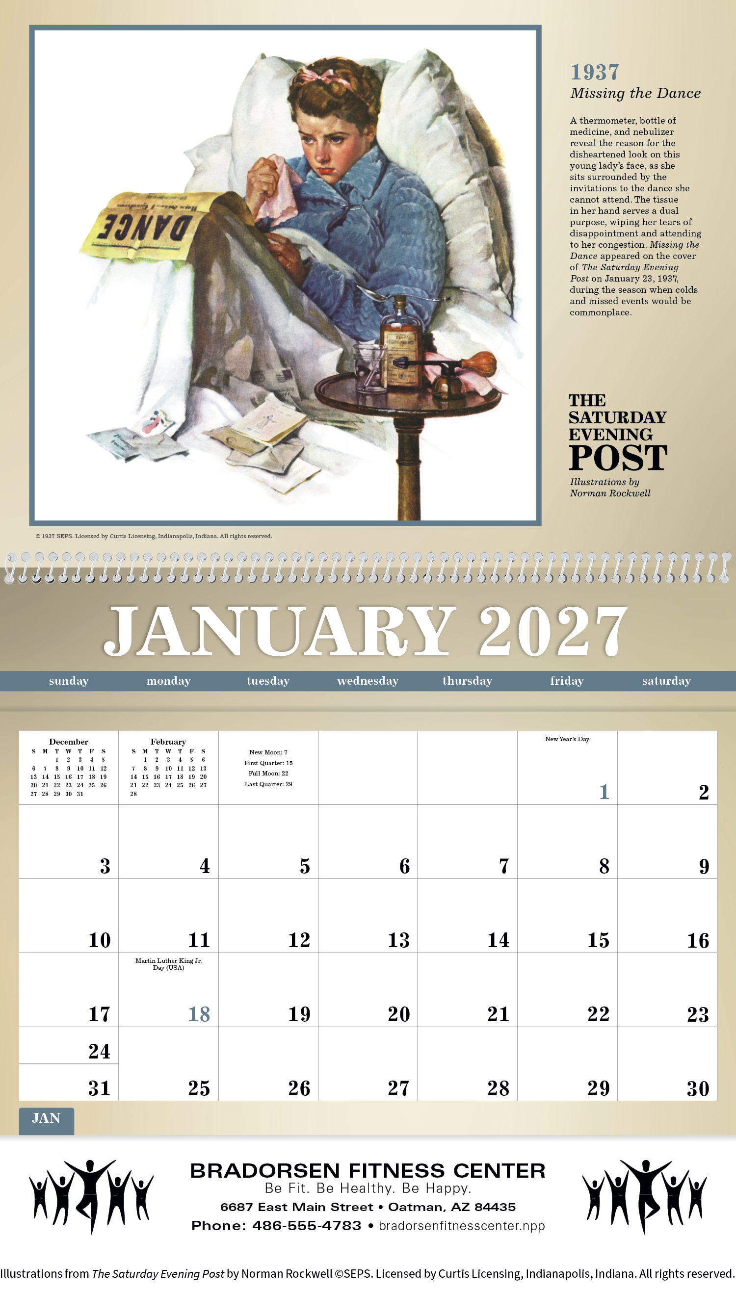 Triumph® Calendars The Saturday Evening Post Deluxe Pocket Calendar 30