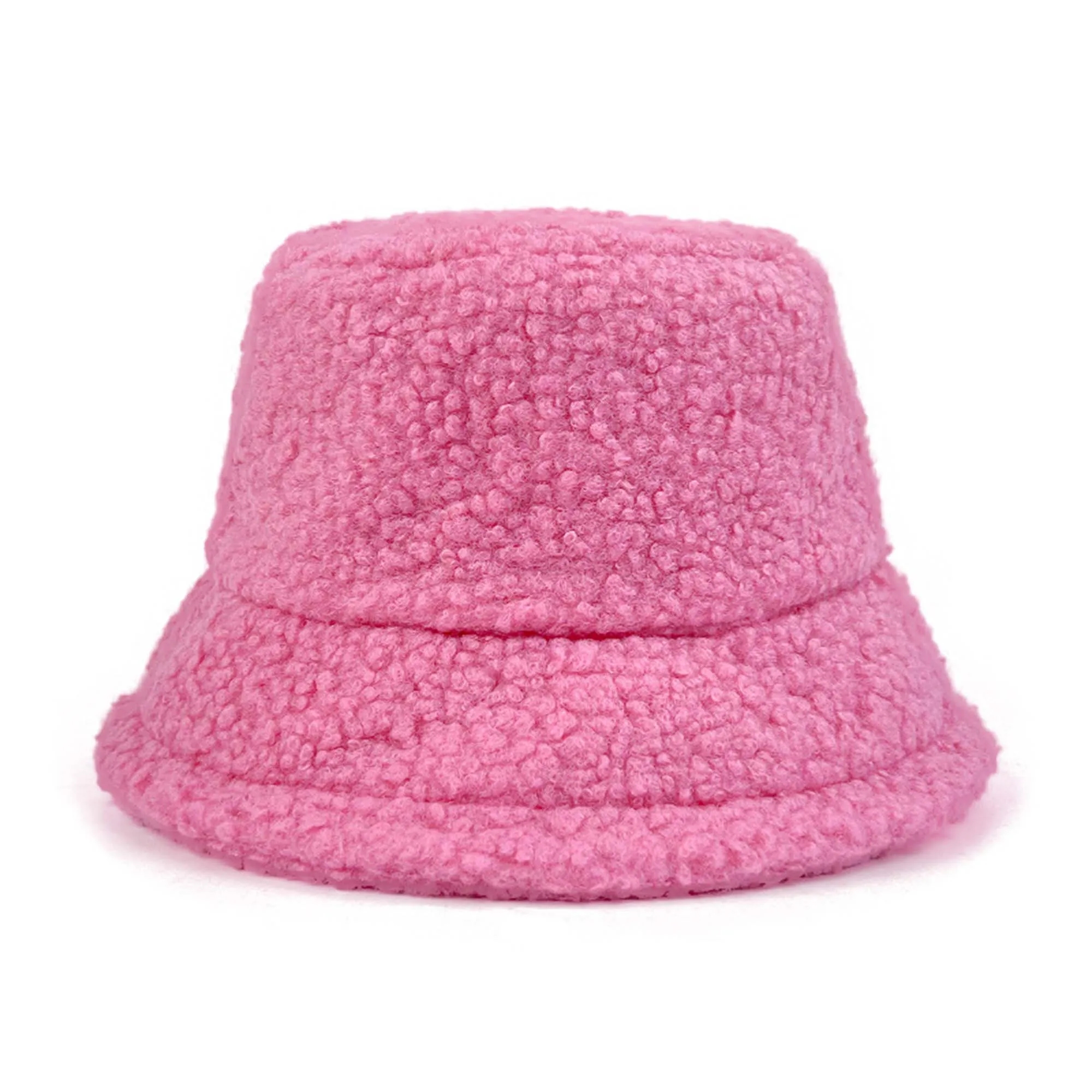 Winter Lamb Wool Warmth Bucket Hat 11