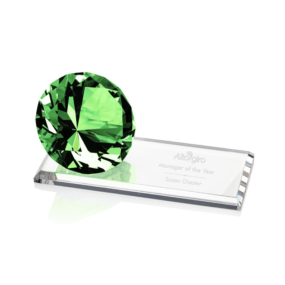 Gemstone Award on Starfire - Emerald 7
