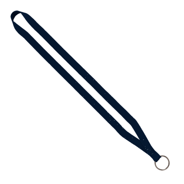 1/2" Polyester Lanyard with Sewn Metal Split-Ring 6