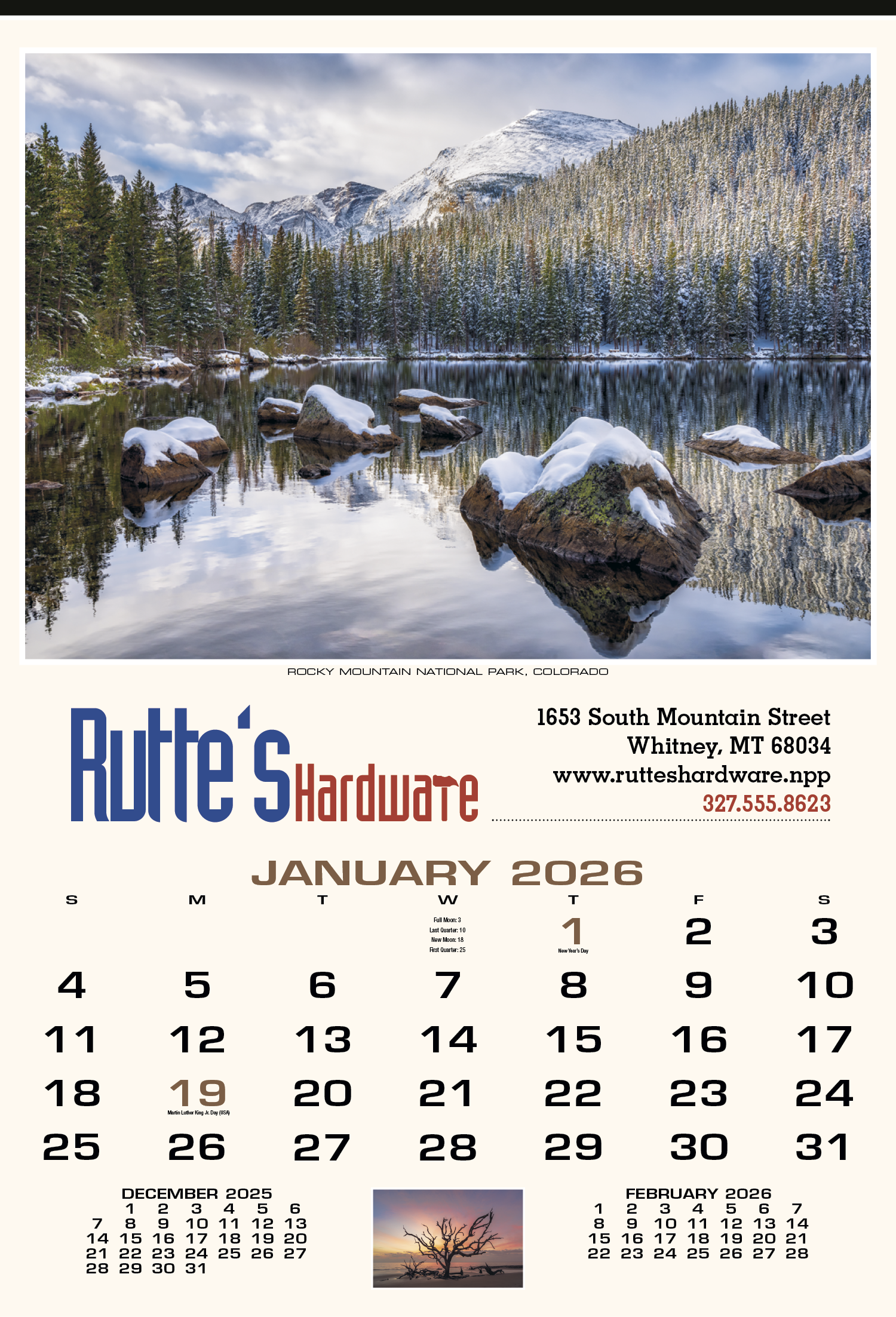 HotLine® Products Scenic America® Executive Calendar 12