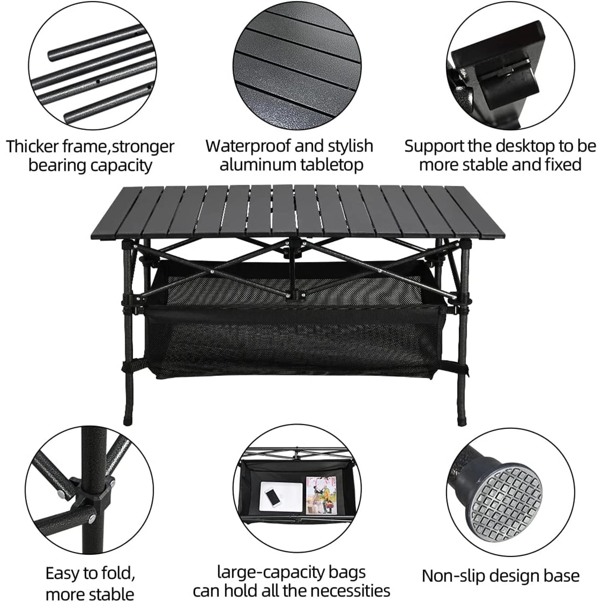 Easy Carrying Bag Aluminum Folding Camping Table 1