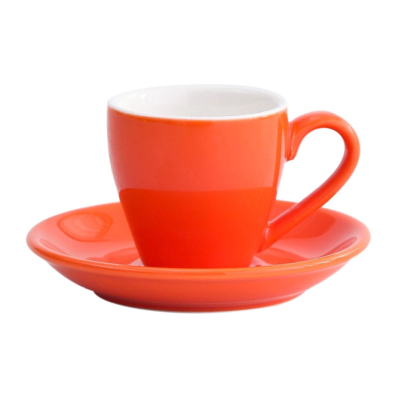 2.7 Oz Ceramic Espresso Cups and Saucer 2