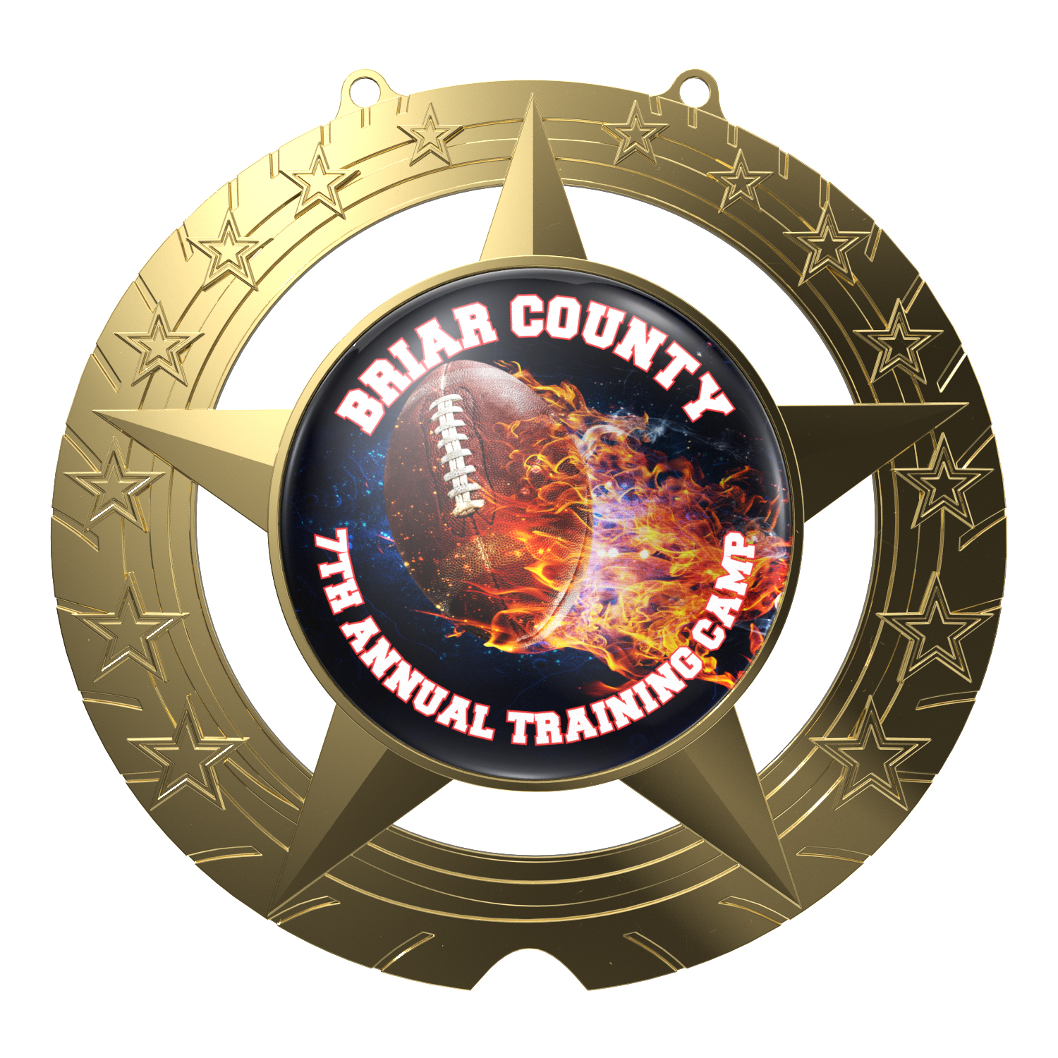 Express Vibraprint® Super Star Champ Chain Medal w/ Plastic Chain 11