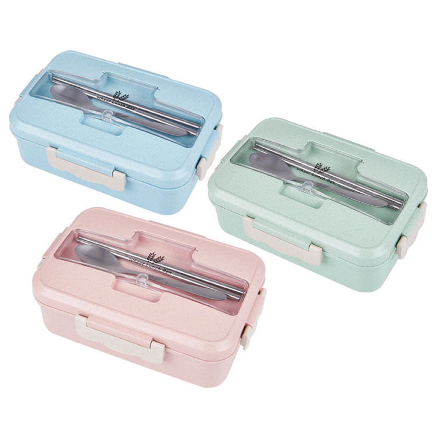 3-Compartment Lunch Box with Phone Stand 5