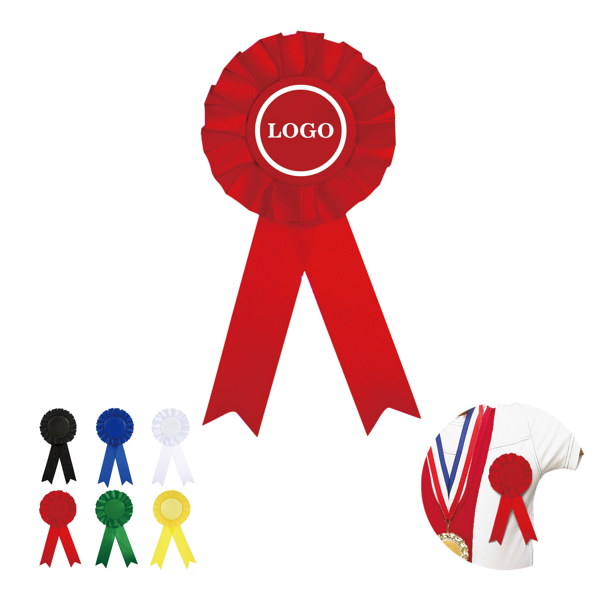 Tinplate Badge W/Ribbon 2