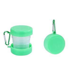 Translucent Plastic Collapsible Cup With Carabiner 8