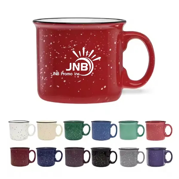Charming 15 Oz. Camper Enamel Mug - Your Outdoor Companion
