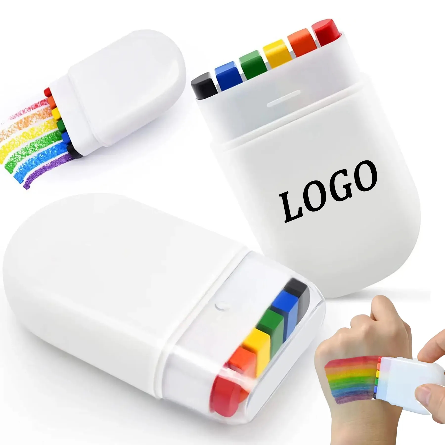Rainbow Waterproof Makeup Face Painting Stick 2