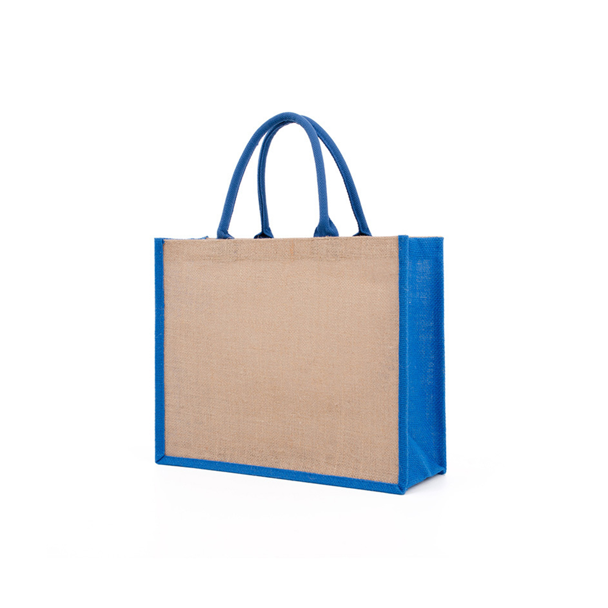 Jute Fabric Large Capacity Shopping Tote Bag, custom tote bag with logo imprint 8