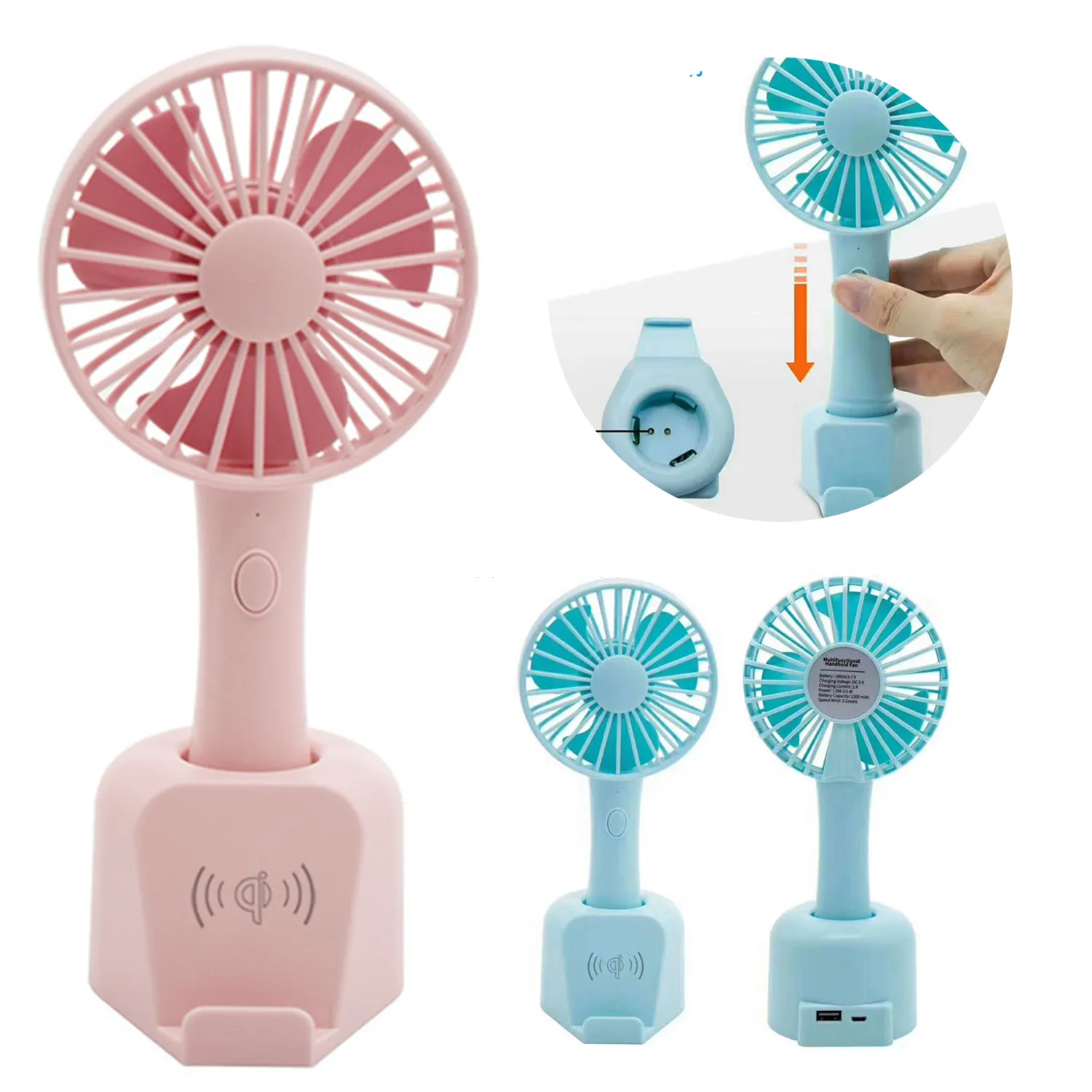 Wireless Charging Portable fan 2