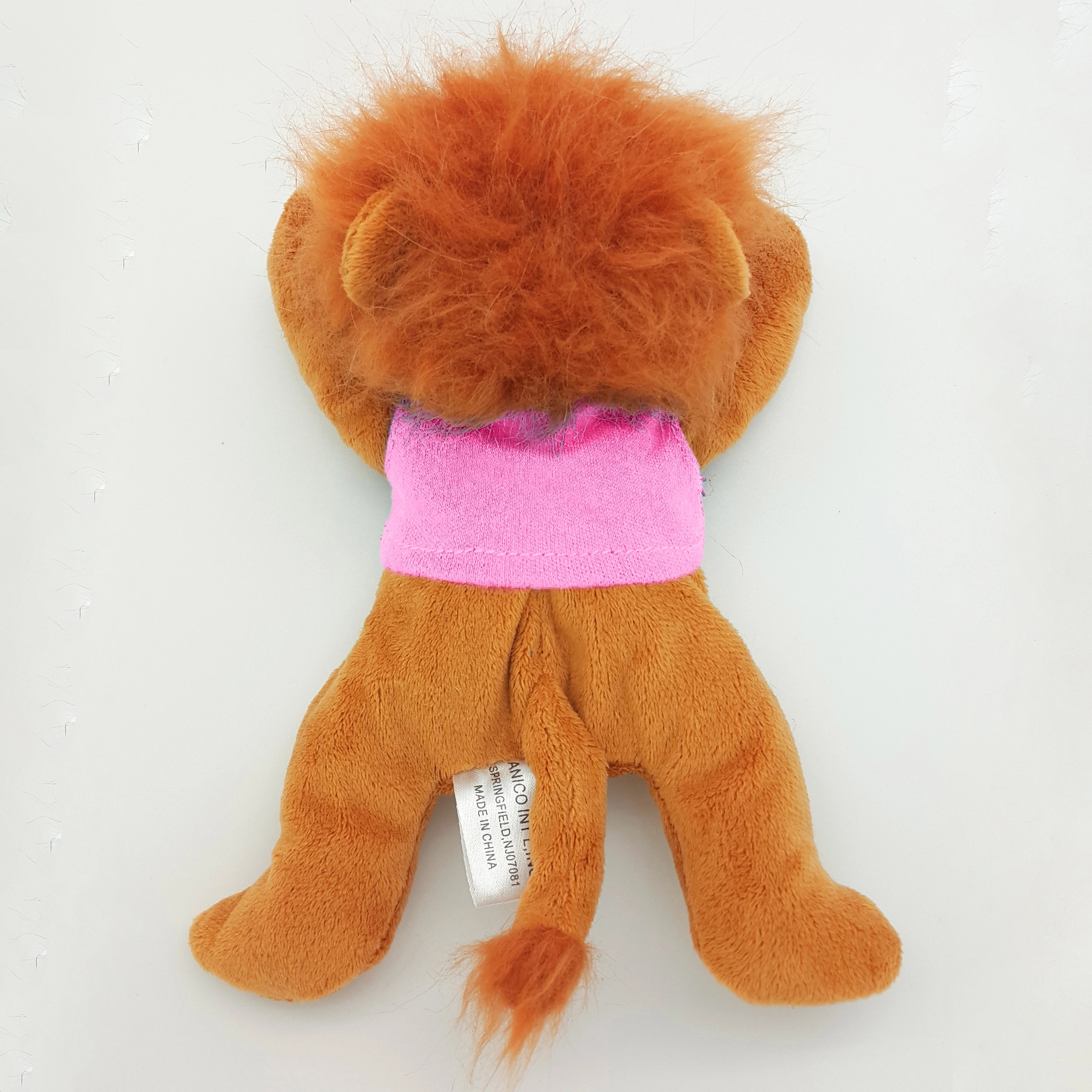 8" Laying Down Beanie Lion 9