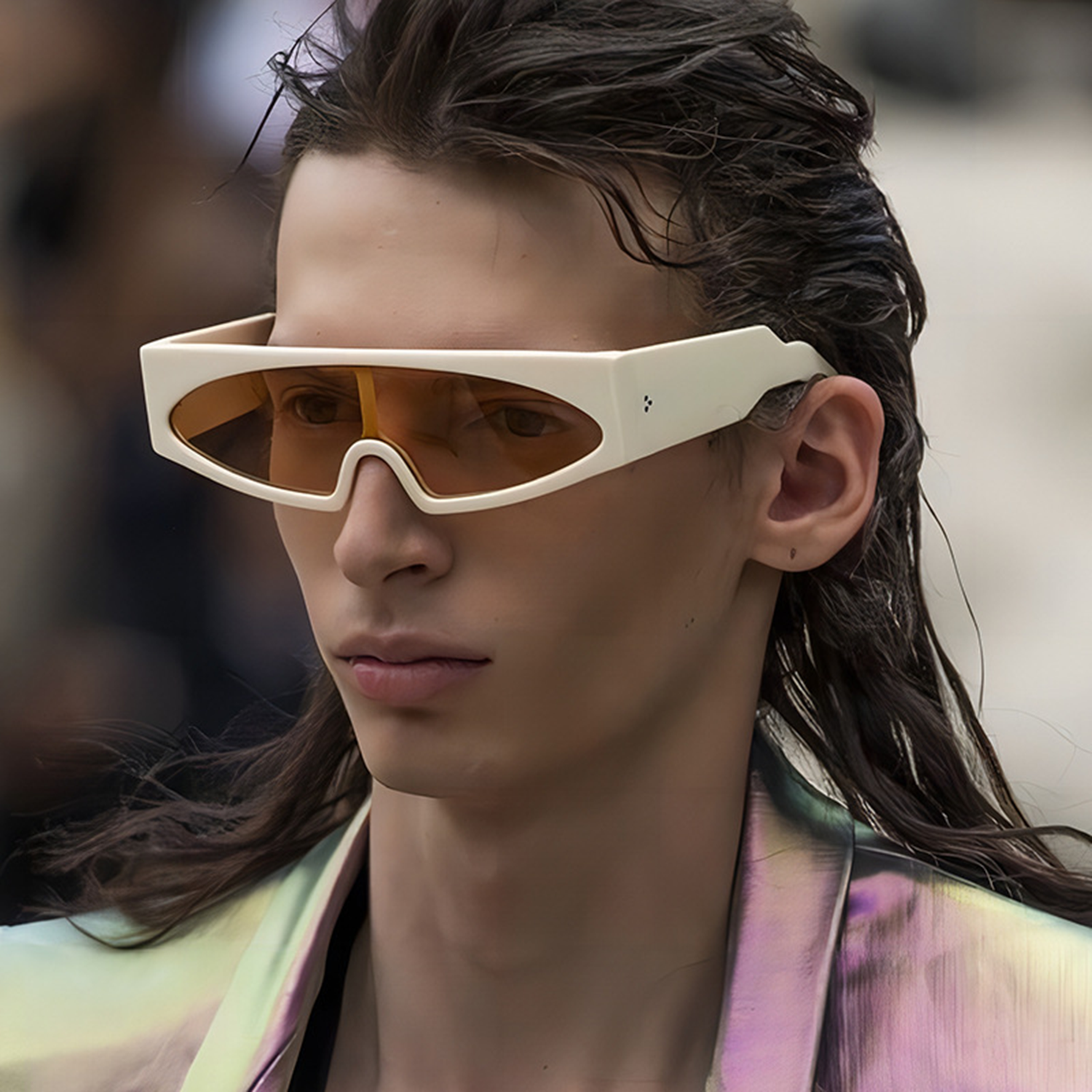 Fashion Retro One Piece Punk Sunglasses 3