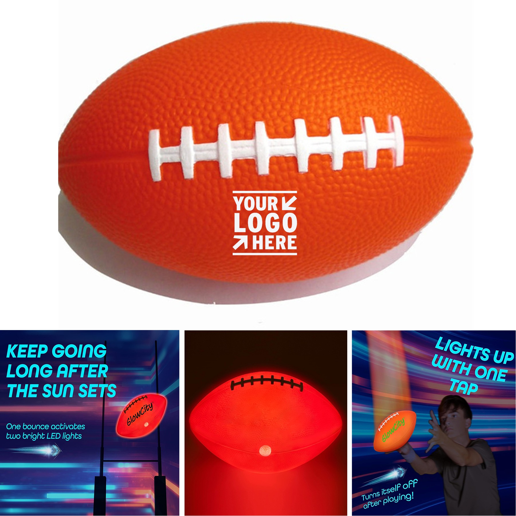 Evening Play Camping Beach Fun Glow In The Dark Football 2