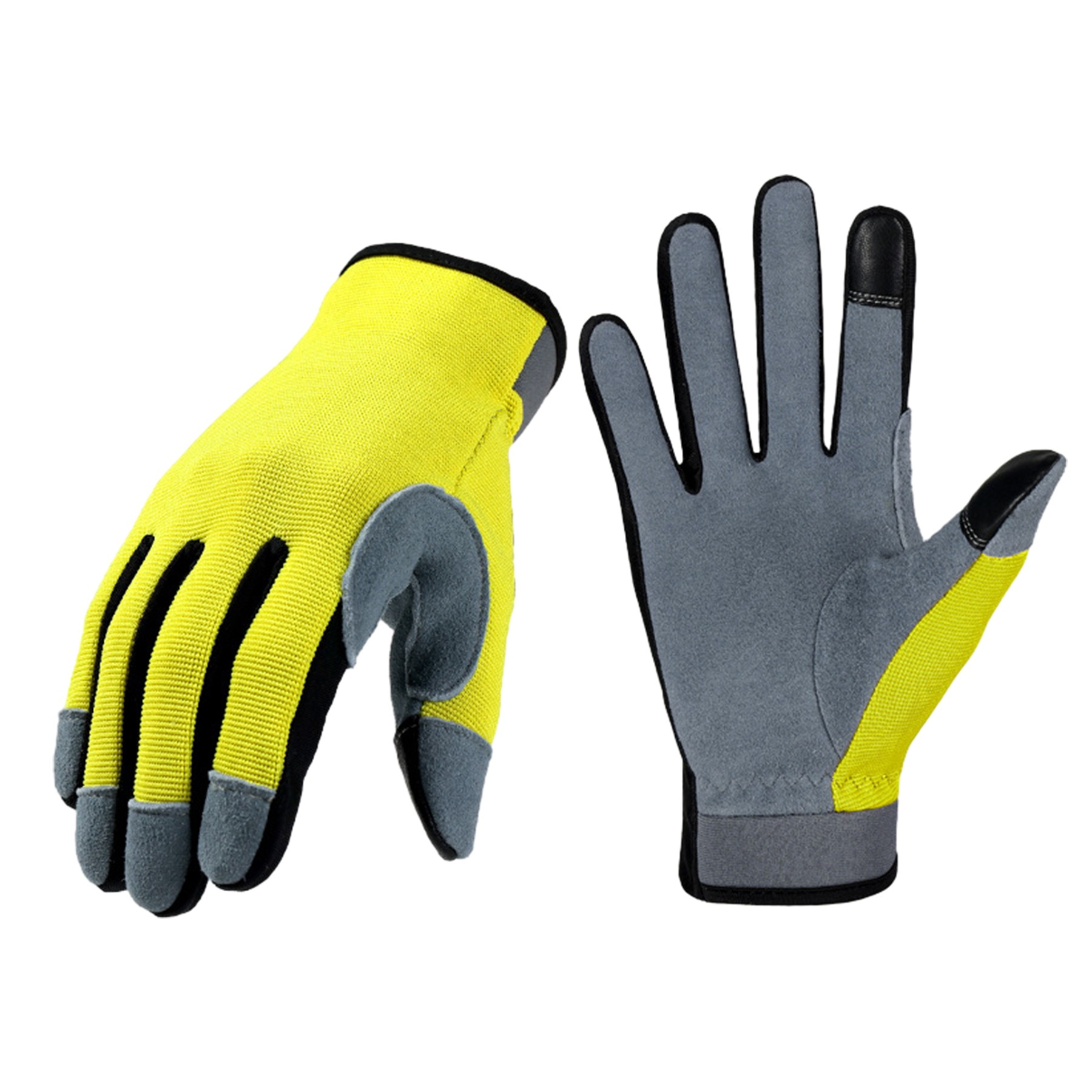 Touchscreen Leather Gardening Gloves 4