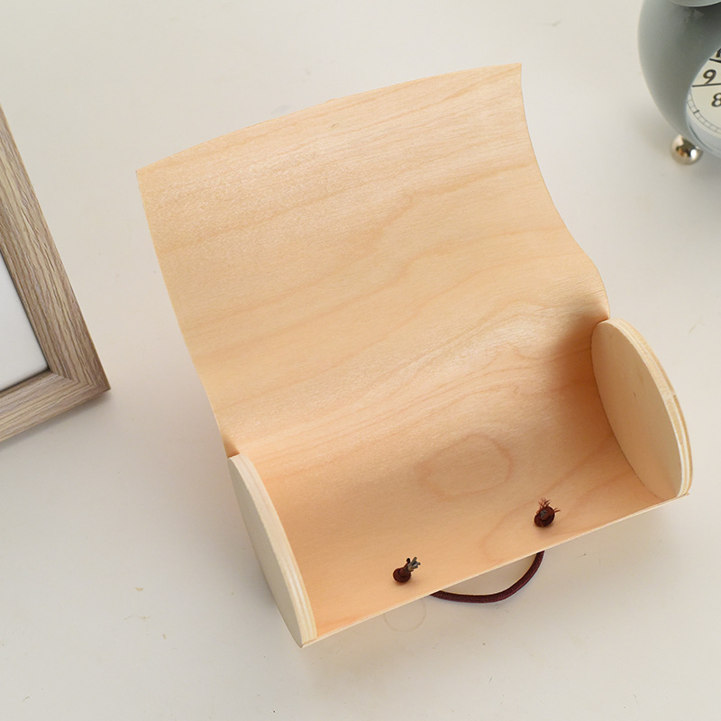 Wooden Round Bark Gift Storage Box 8