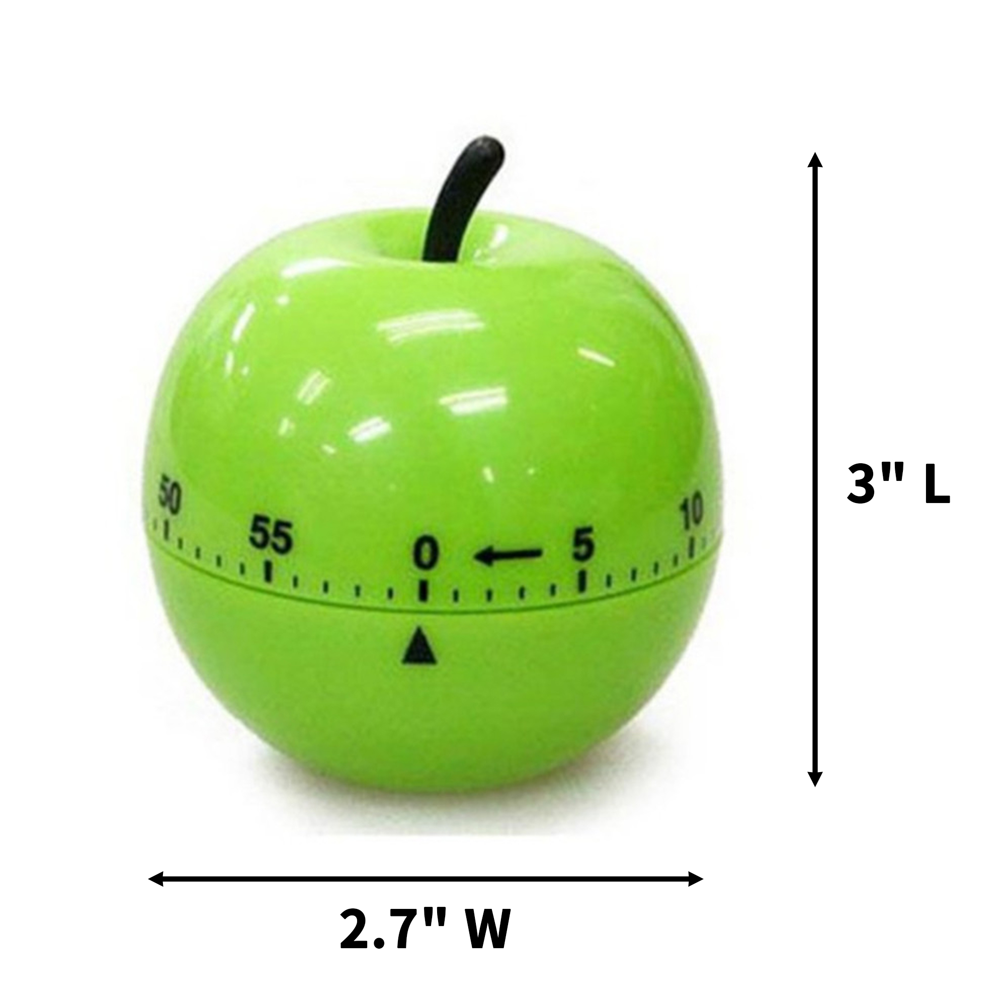 Mechanical Wind Up Kitchen Timer With Audible Alarm 3" x 2.7" 2