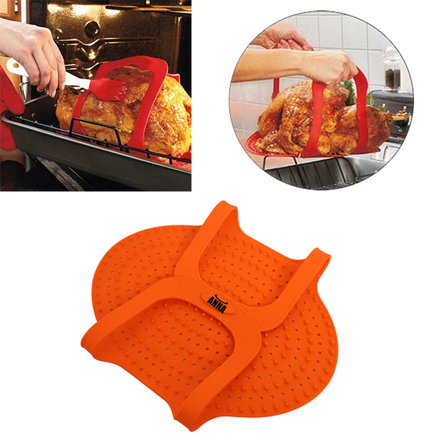 Silicone Heat Resistant Meat Lifter 2