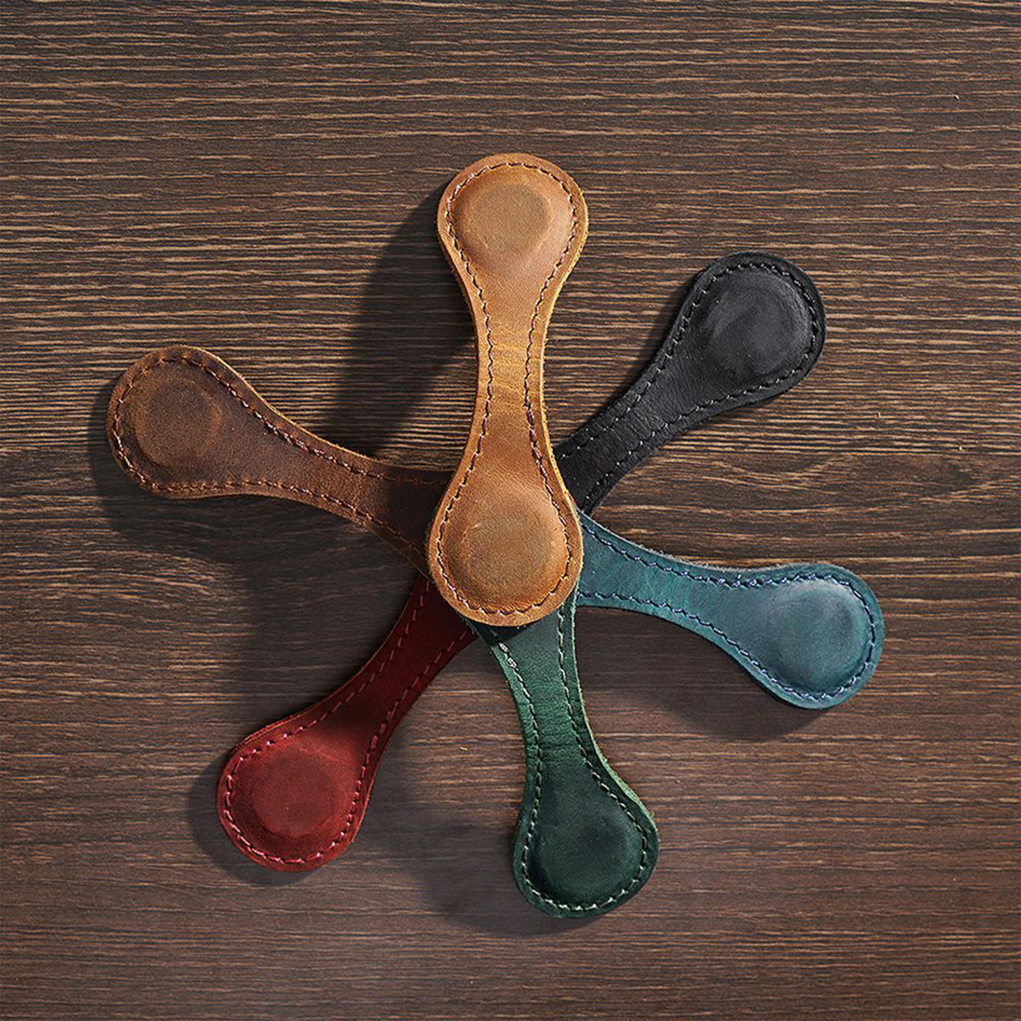 Vintage PU Magnetic Bookmark 5
