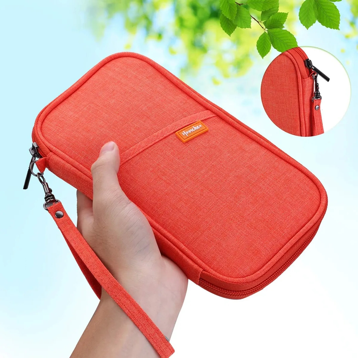 RFID Multi-Function Travel Passport Wallet Organizer Bag 5