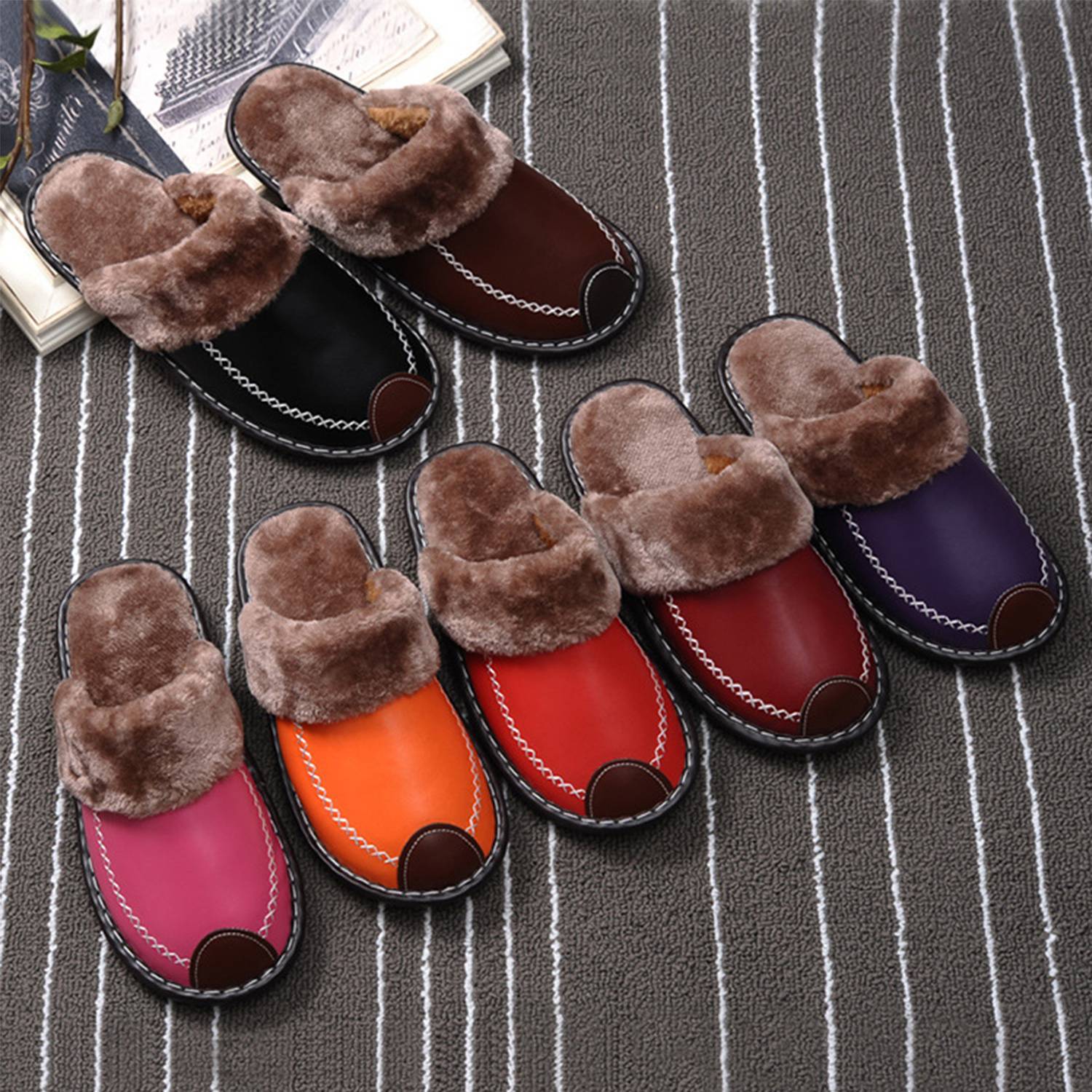 PU Warm Winter Slippers 7