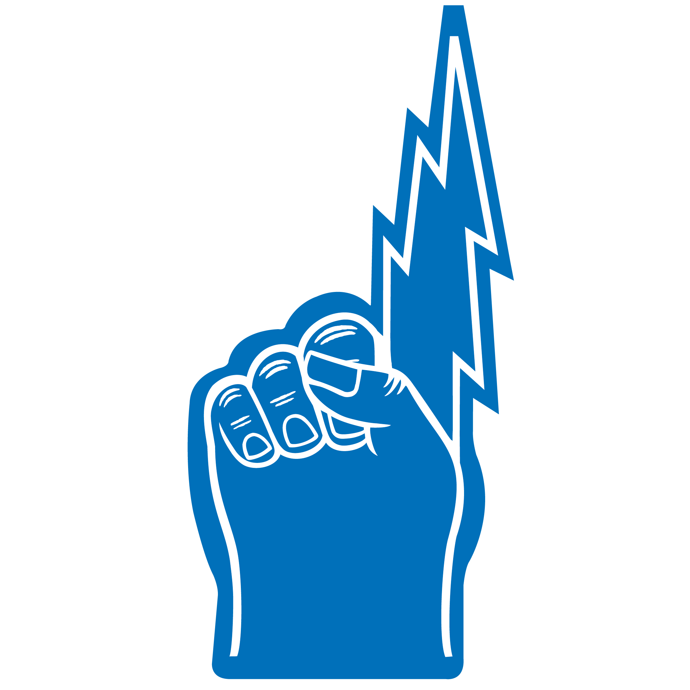 18" Lightning Bolt Hand 9