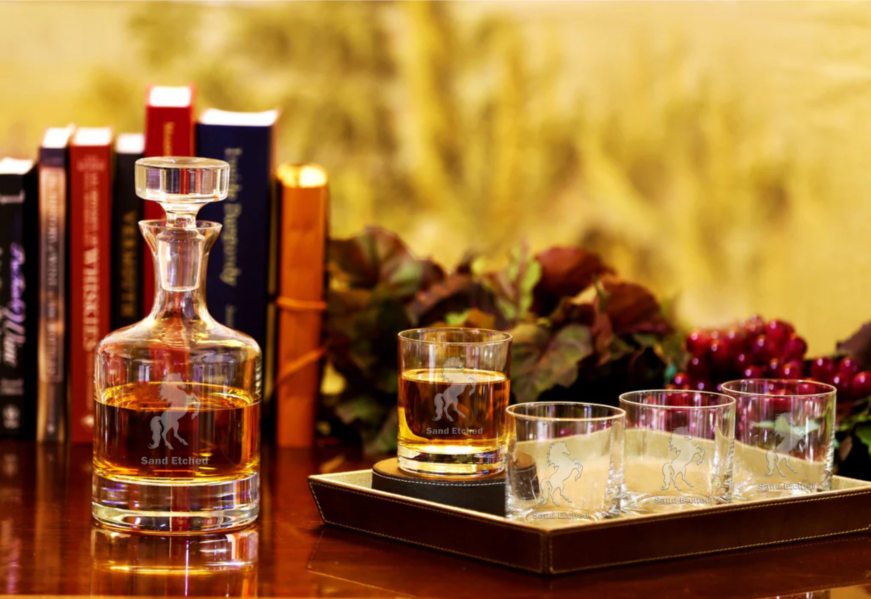 Buckingham Decanter Gift Set Lead-Free Crystal