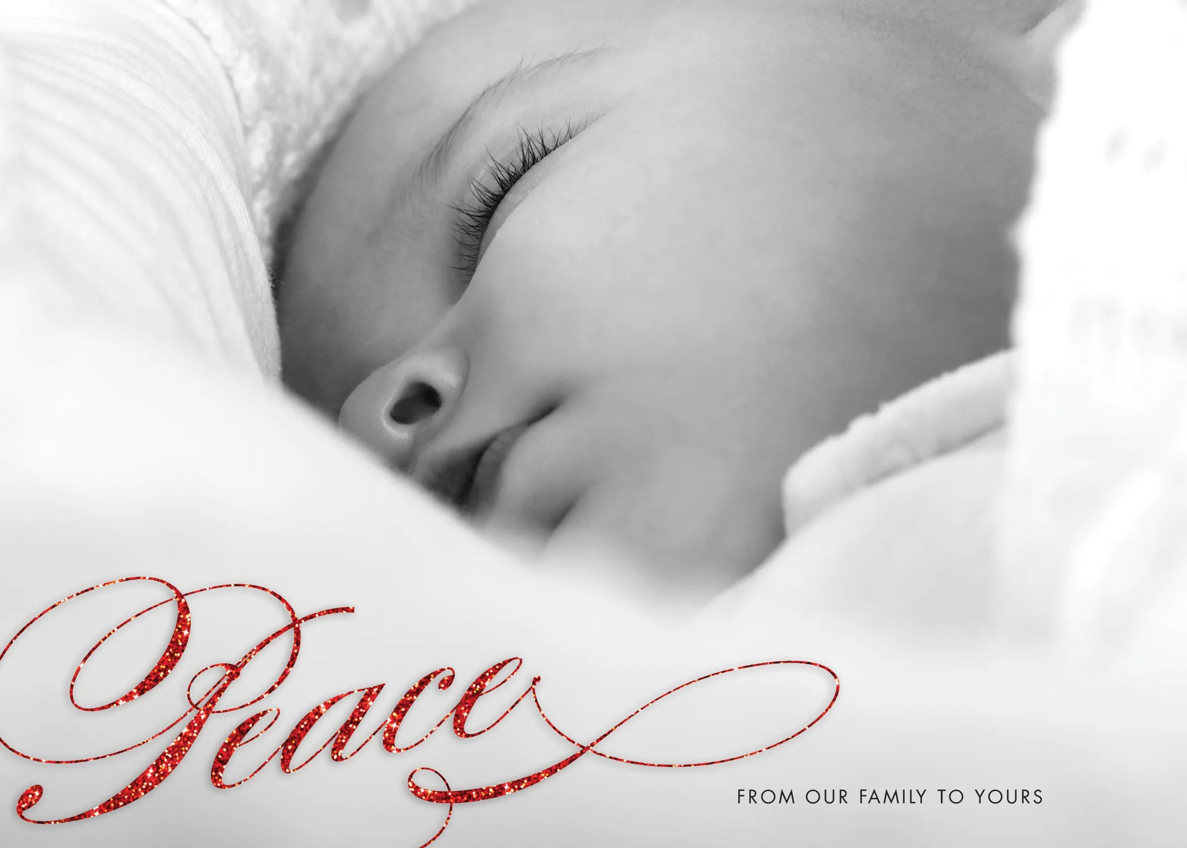 Peace Holiday Photo Card 1