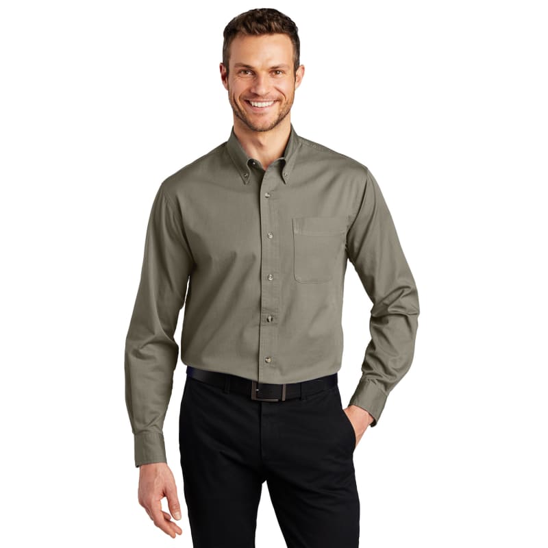 Port Authority Tall Long Sleeve Twill Shirt. 4