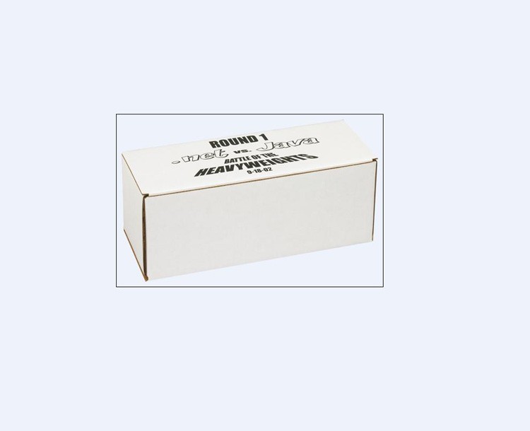 9 1/8" x 3 1/2" x 3 1/2" - B-Flute Inside Tuck Box 1