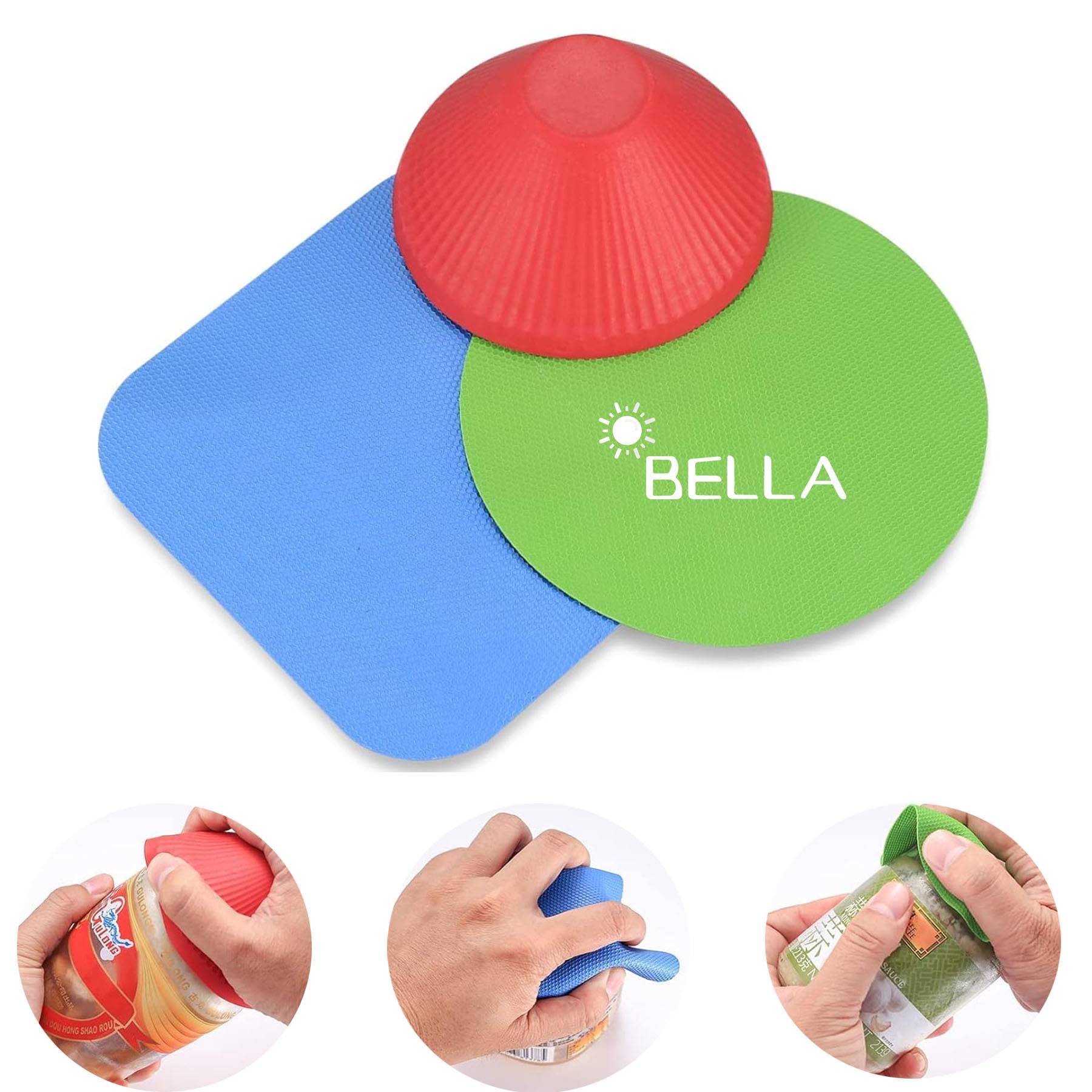 3 Pcs Rubber Jar Opener Gripper Pads 2