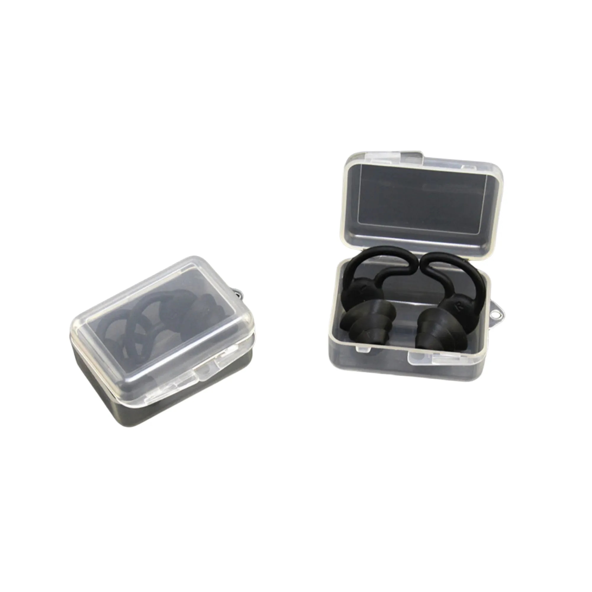 Silicone Noise Cancelling Earplugs and Clear Clip Case 5