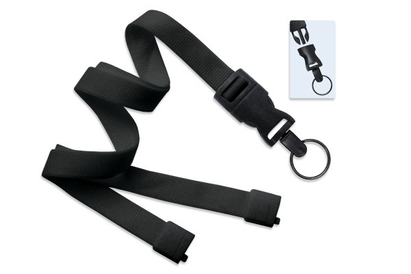 5/8" Polyester Lanyard with Breakaway and Quick Release (Split Ring) 2