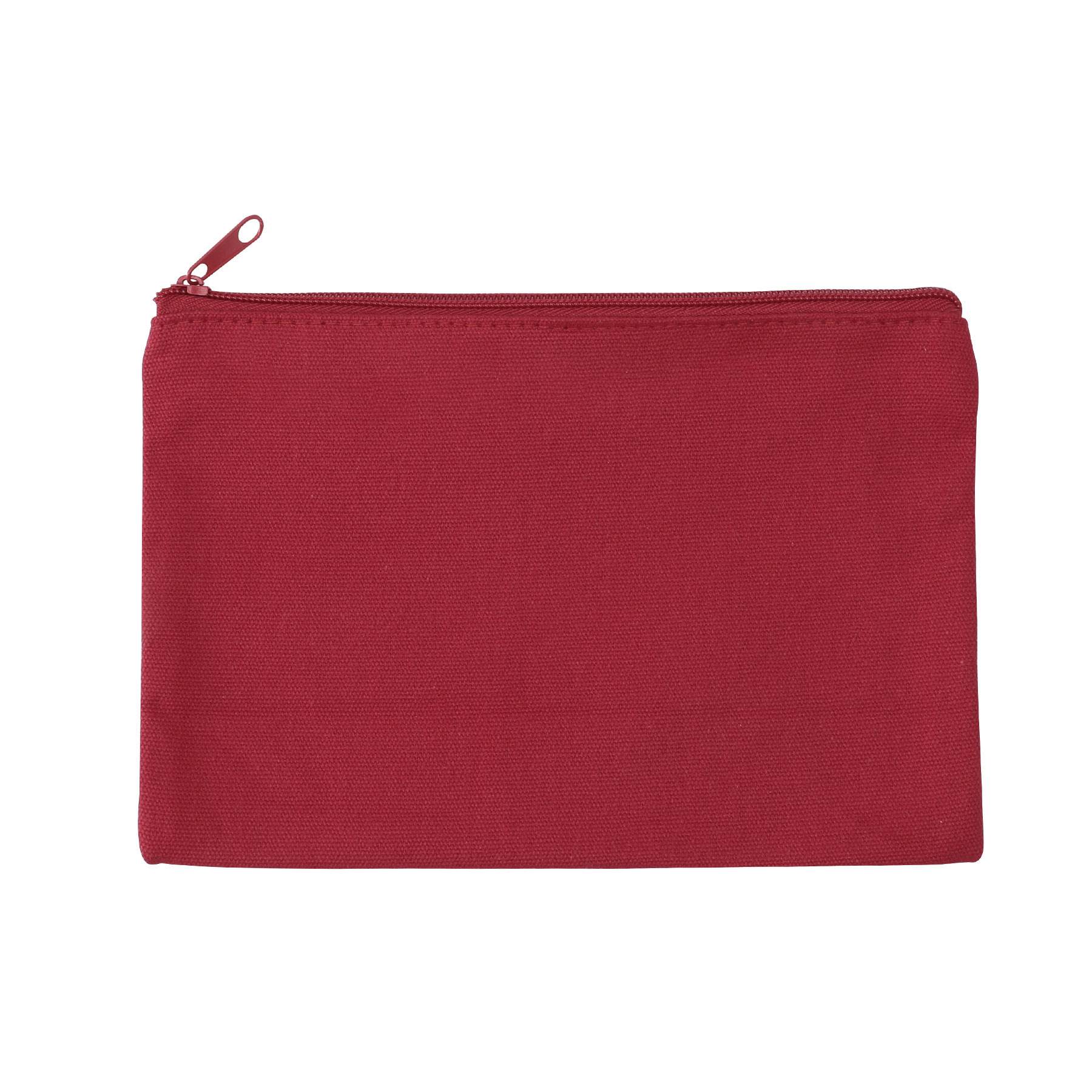 9" X 6" Cotton Canvas Zippered Pouch For Cosmetics, Toiletries & Tech Accessories 8