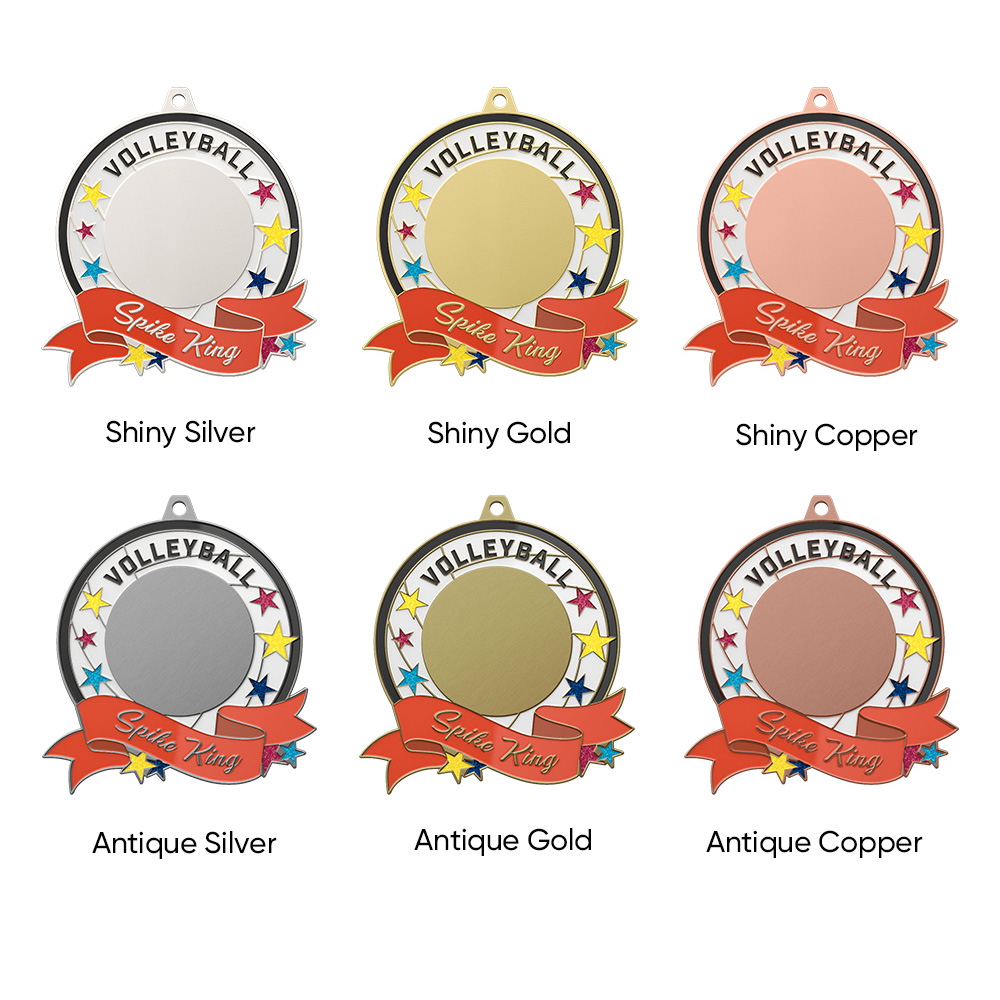 3.5" UV Printed Volleyball Medals 10