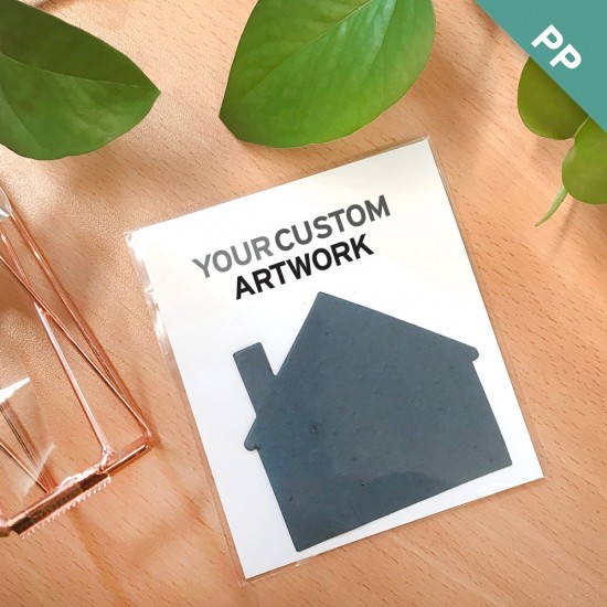 Single-Sided Custom Flat Card Seed Paper Giveaways 4