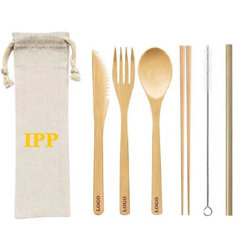 Bamboo Travel Cutlery Set 1