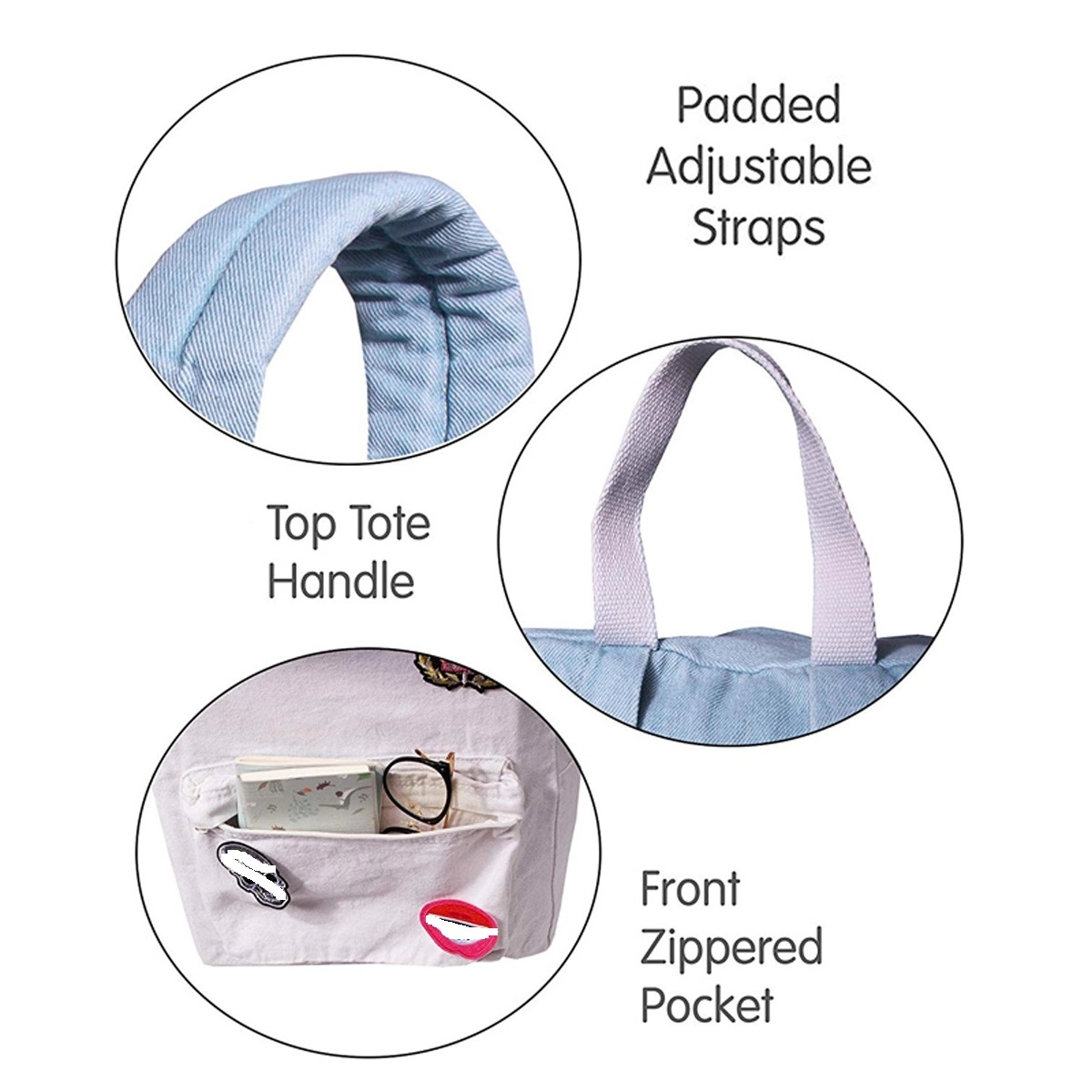 Mini Denim Backpack 4
