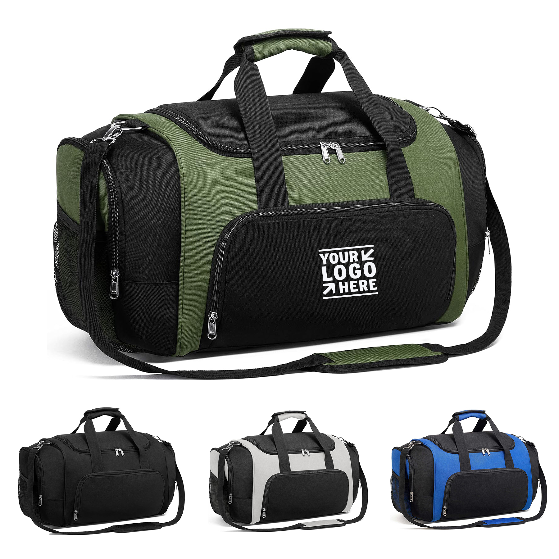 Women Men 40L/21 Inches Gym Small Sports Duffle Lightweight Duffel Bag with Water Bottle Pocket 2