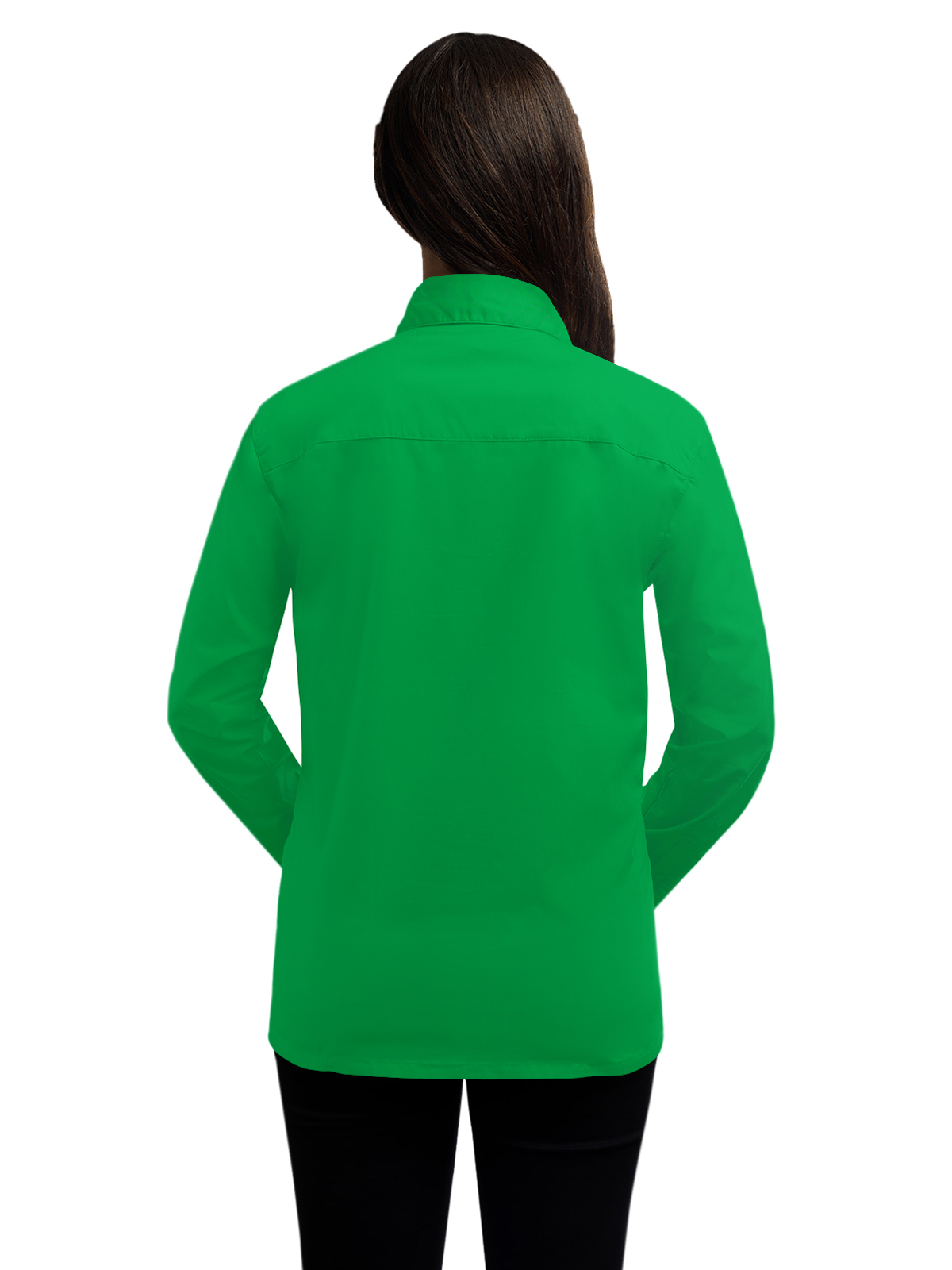 Blue Generation - Women's Pocketless Long Sleeve Superblend Poplin Shirt 37