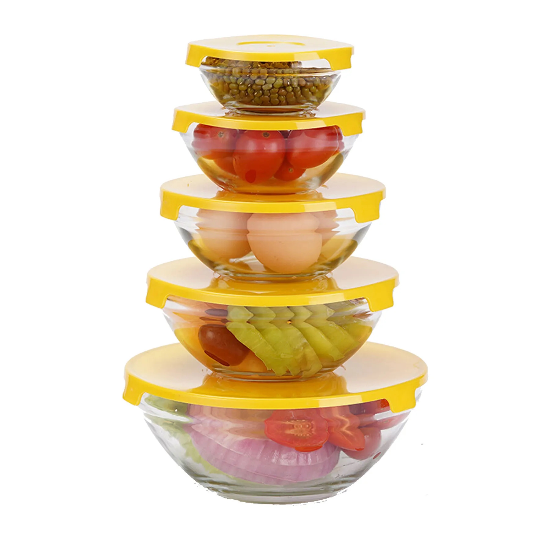 5 Pcs Set Of Fresh-Keeping Bowls 2